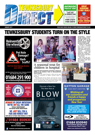 Tewkesbury Direct Magazine January 2017