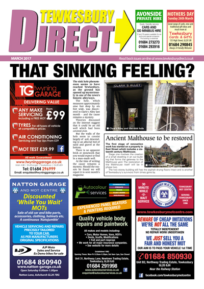 Tewkesbury Direct Magazine March 2017 Edition
