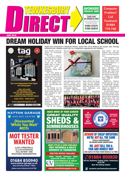 Tewkesbury Direct Magazine May 2018