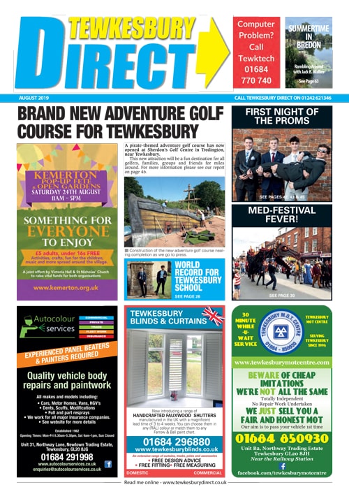 Tewkesbury Direct Magazine August 2019