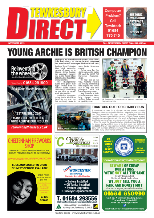 Tewkesbury Direct Magazine November 2019