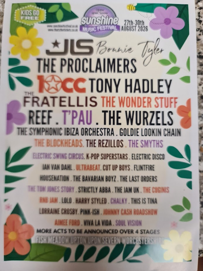 Sunshine Music Festival – 27th-30th August