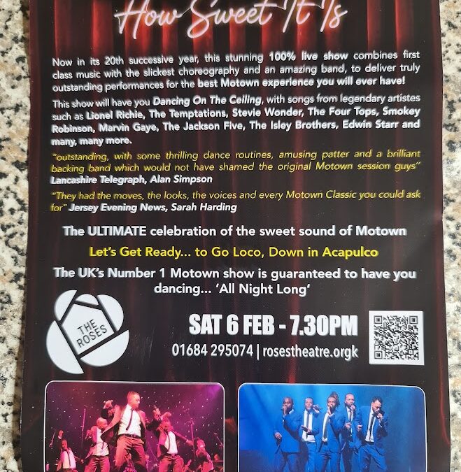 Greatest Hits Of Motown – Roses Theatre – 6th February 2027